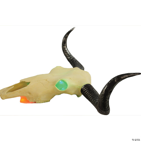 24" Light-up Longhorn Skull | Horror-Shop.com