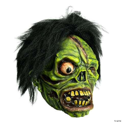 Chamber of Horrors™ Green Shock Monster Overhead Mask with Hair | Horror-Shop.com