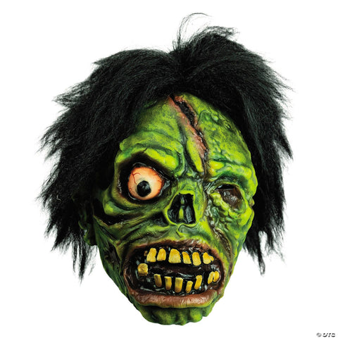 Chamber of Horrors™ Green Shock Monster Overhead Mask with Hair | Horror-Shop.com