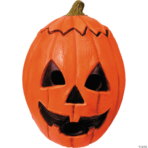 Adults Don Post Studios™ Halloween 3: Season of the Witch™ Orange Pumpkin Latex Mask | Horror-Shop.com