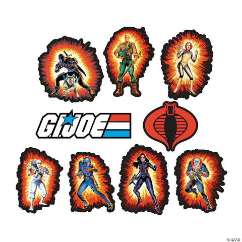 8 Pc. G.I. Joe™ Characters & Logo Cutout Wall Decorations | Horror-Shop.com