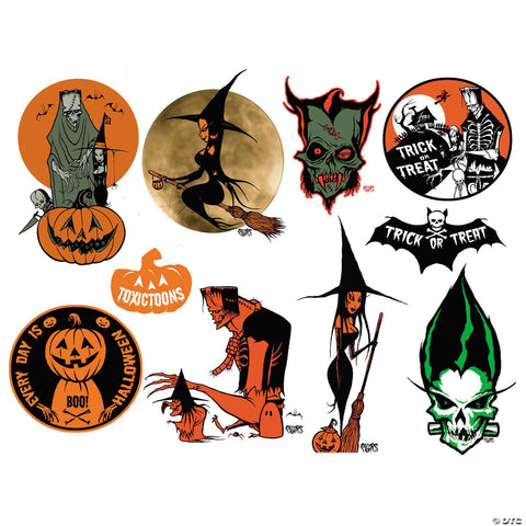 3" Toxictoons™ Character PVC Sticker Pack