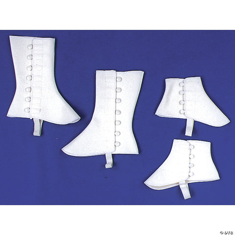 Adults 5" White Vinyl Spats - Large/Extra Large | Horror-Shop.com