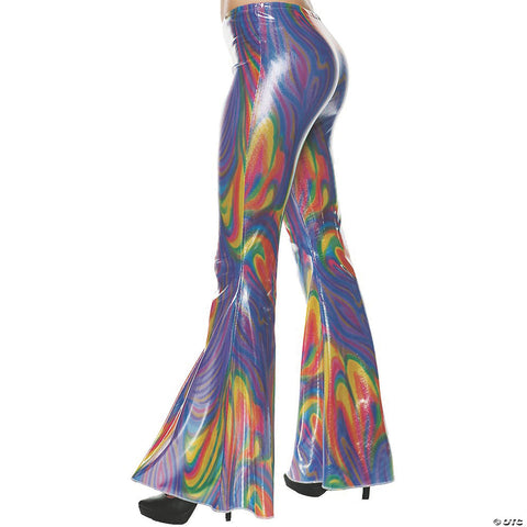 Women's 70's Swirl Bell Bottom Pants | Horror-Shop.com
