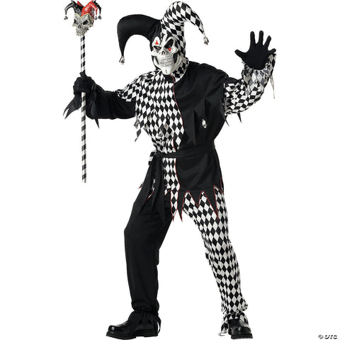 Men's Evil Jester Costume - Large