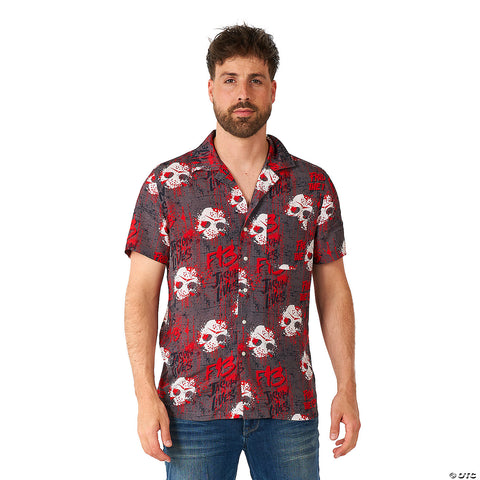 Men's Friday The 13th™ Short Sleeve Shirt -  44-46 | Horror-Shop.com