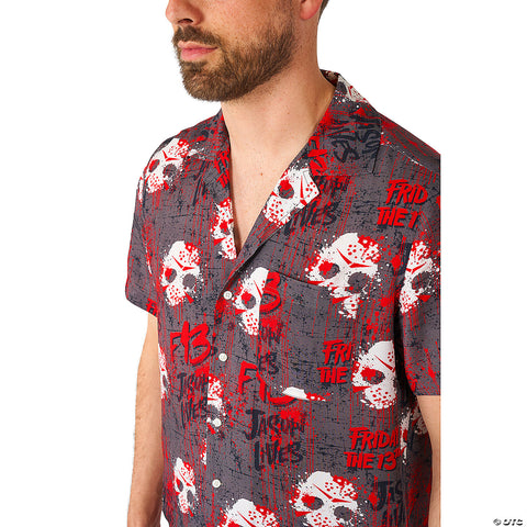 Men's Friday The 13th™ Short Sleeve Shirt -  44-46 | Horror-Shop.com