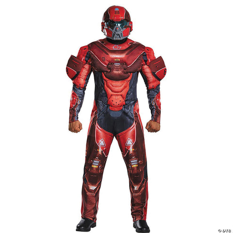 Men's Red Spartan Muscle Costume - Halo | Horror-Shop.com
