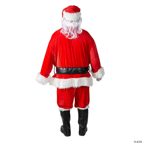 Men's Plus Size Santa Suit Complete Velour | Horror-Shop.com
