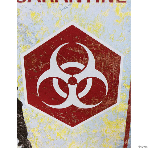 Zombie Outbreak Metal Sign | Horror-Shop.com