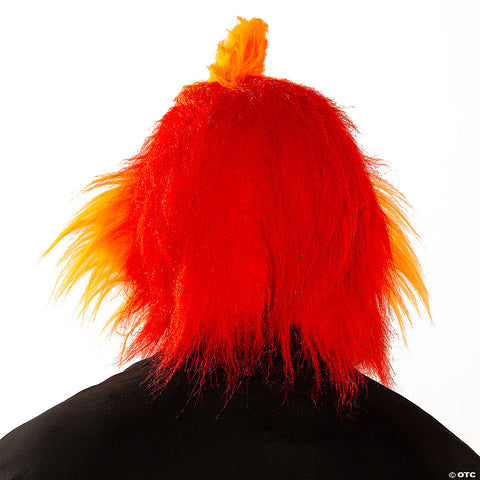 Moving Mouth Orange Red LED Clown Mask Costume Accessory | Horror-Shop.com