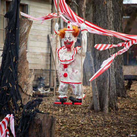 Animated Swinging Happy Clown Doll