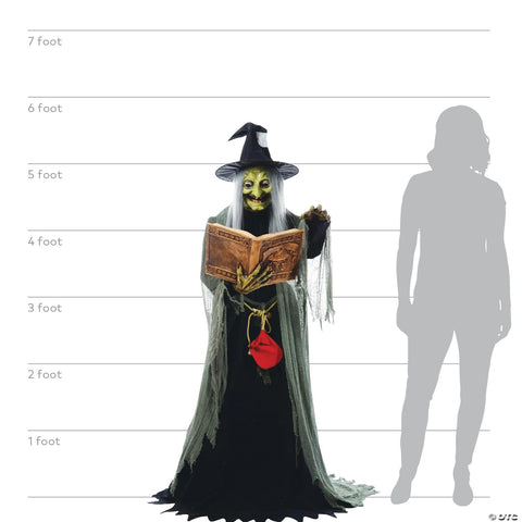 5' Animated Spell-Speaking Witch