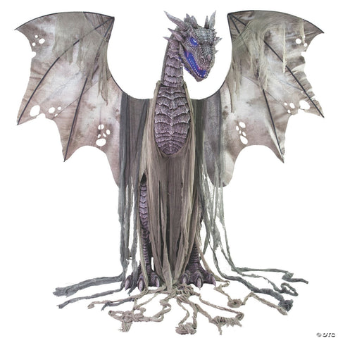 7' Winter Dragon Animated Prop