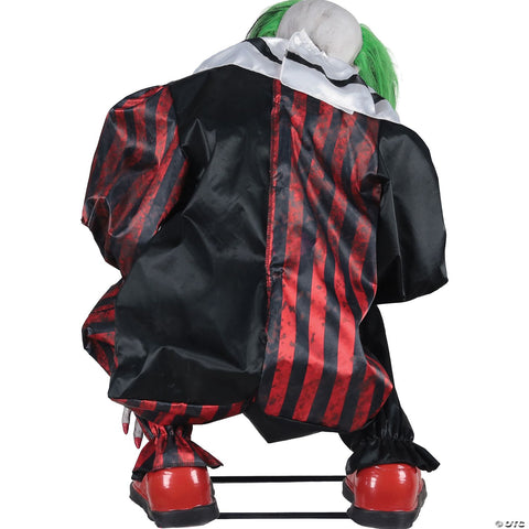 Animated Crouching Clown Red