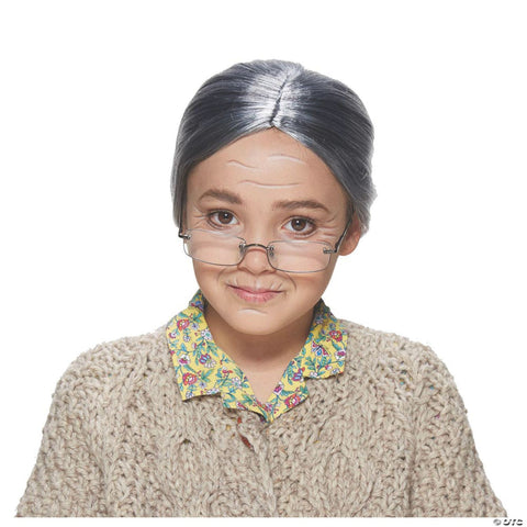 Girl's Old Lady Wig