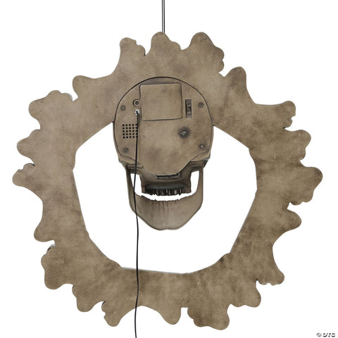 18" Bone Wreath Animated Halloween Décor