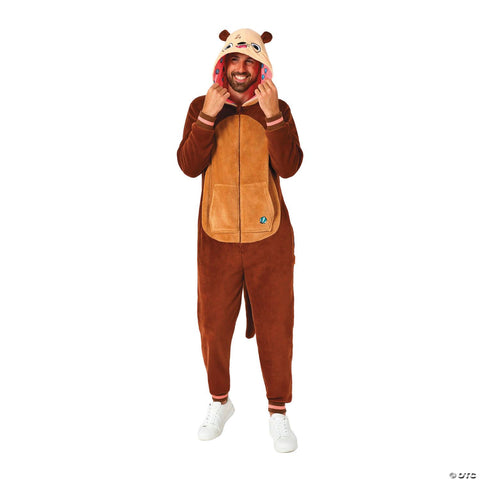 Adults Otter Hooded Onesie Costume -