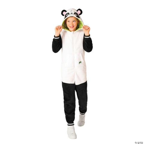 Kids Panda Hooded Onesie Costume - Medium 6-8