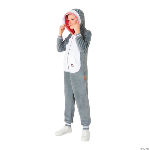 Kids Shark Hooded Onesie Costume - Large 10-12