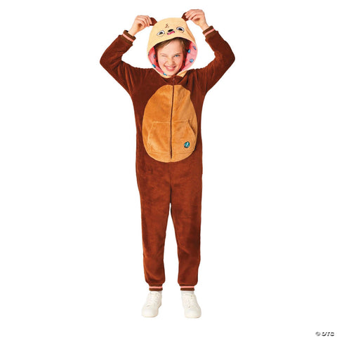 Kids Otter Hooded Onesie Costume - Large 10-12