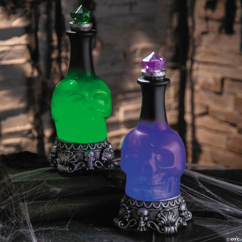 12" Light-Up LED Potion Bottles Halloween Decoration