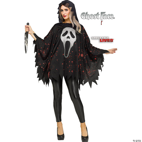 Ghostface Glitter Poncho