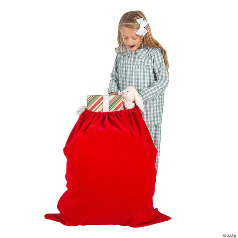 Red Velvet Santa Toy Bag | Horror-Shop.com