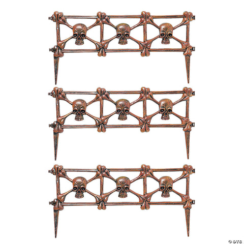Skull Graveyard Fence Halloween Decoration | Horror-Shop.com