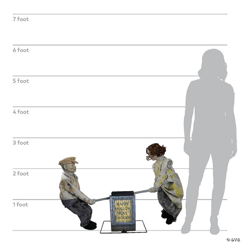 Animated See-Saw Dolls Playground Prop | Horror-Shop.com