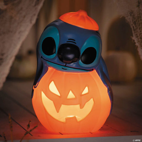 12" Light-Up Lilo & Stitch™ Stitch Pumpkin Stack Halloween Tabletop Decoration