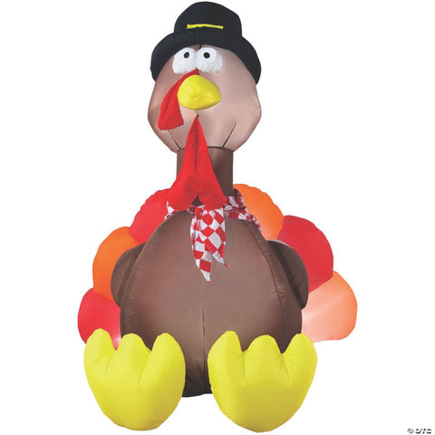6' Airblown Turkey with Lights