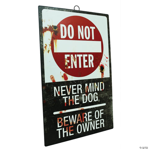 17" Do Not Enter Metal Sign
