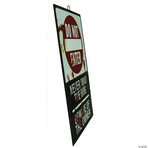 17" Do Not Enter Metal Sign