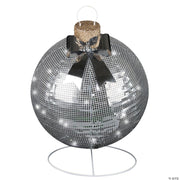 32-disco-sparkle-silver-christmas-ornament-outdoor-yard-decoration