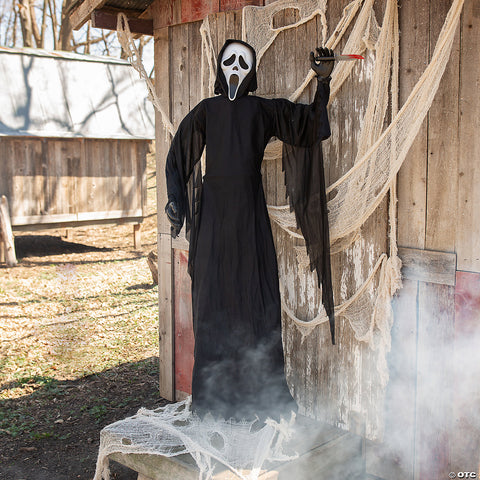 6' Ghost Face Prop with Knife