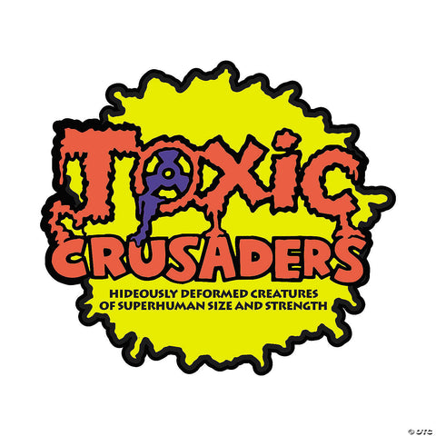 The Toxic Crusader™ Logo Full-Color Enamel Pin Costume Accessory
