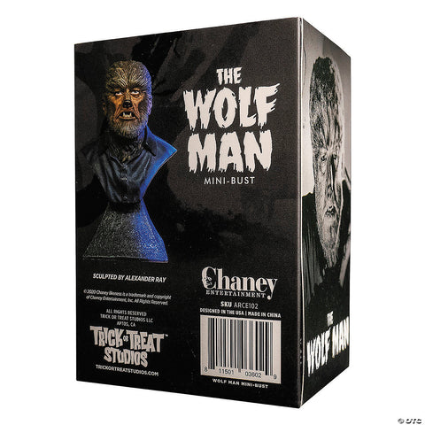 WOLF MAN MINI BUST | Horror-Shop.com