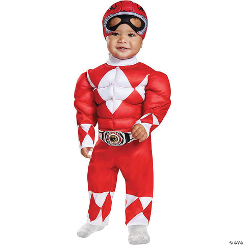 Red Power Ranger Muscle Costume - Mighty Morphin | Horror-Shop.com