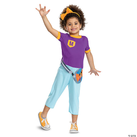 Toddler Classic Blippi™ Meekah Polyester Costume - 4-6x