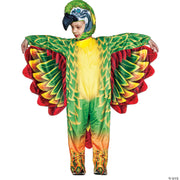 toddler-green-parrot-printed