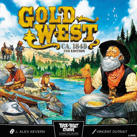 Trick or Treat Studios Gold West Wild West-Themed Board Game for 2 to 4 Players | Horror-Shop.com