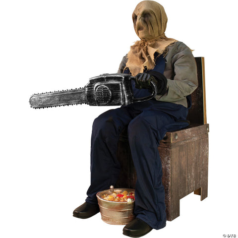 45" Chainsaw Greeter Animated Prop