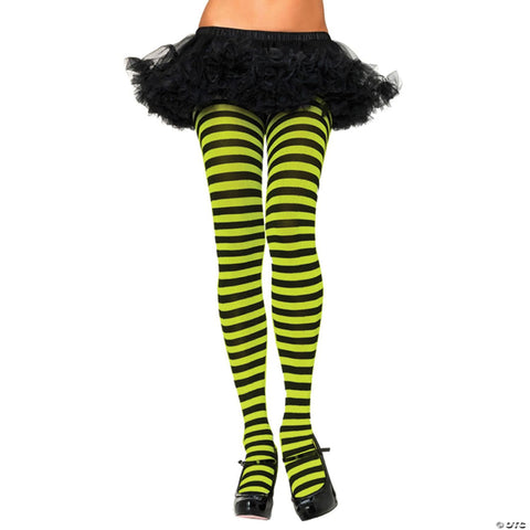 Nylon Striped Tights | Horror-Shop.com