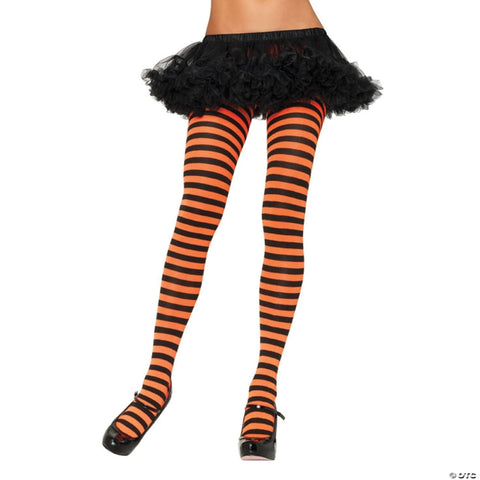 Nylon Striped Tights | Horror-Shop.com