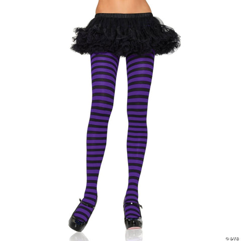 Nylon Striped Tights | Horror-Shop.com
