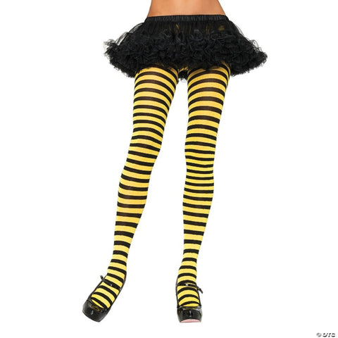 Nylon Striped Tights | Horror-Shop.com