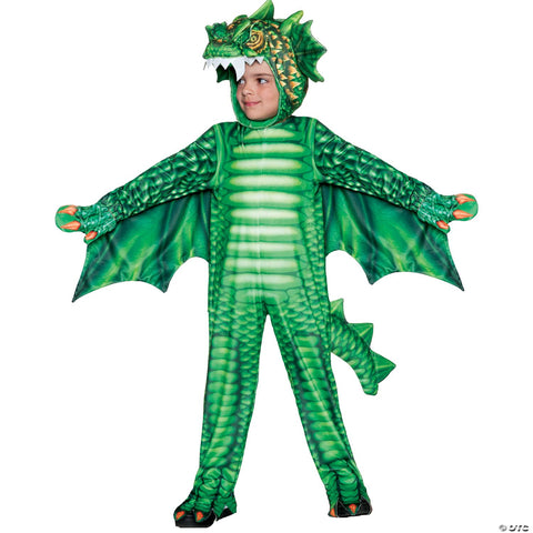 Toddler Green Dragon Printed