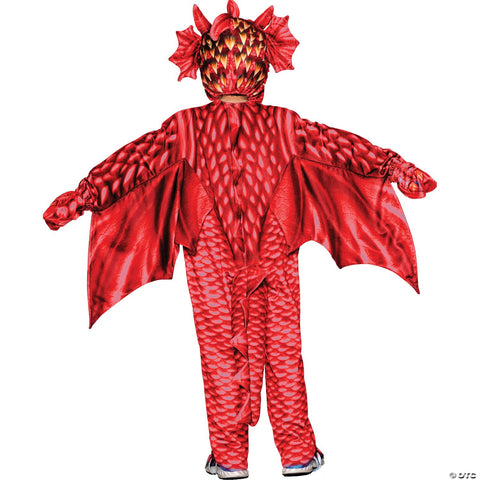 Toddler Red Dragon Printed