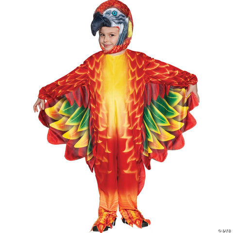 Toddler Red Parrot Printed